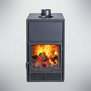 Печь-Камин Варвара "ГАРМОНИЯ 1309 ЧЕРНЫЙ" (new) (Стальная 3D футеровка)